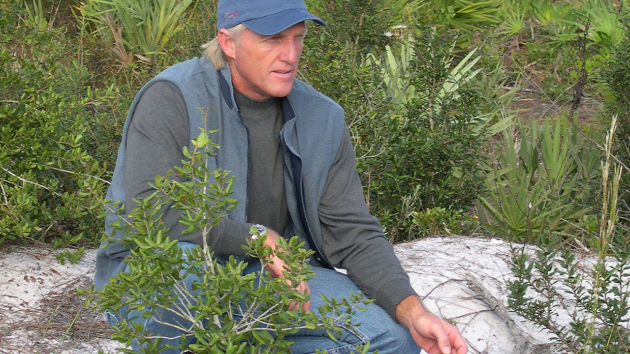 Greg Norman at Medalist Site